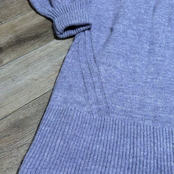 Anthropologie Purple Rhyme Knit Sweater Mini Dress - Picture 4 of 8